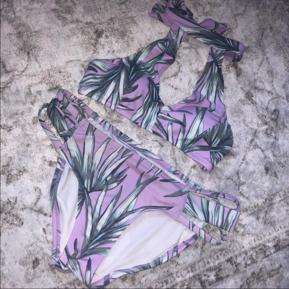 High neck choker VS PINK bikini